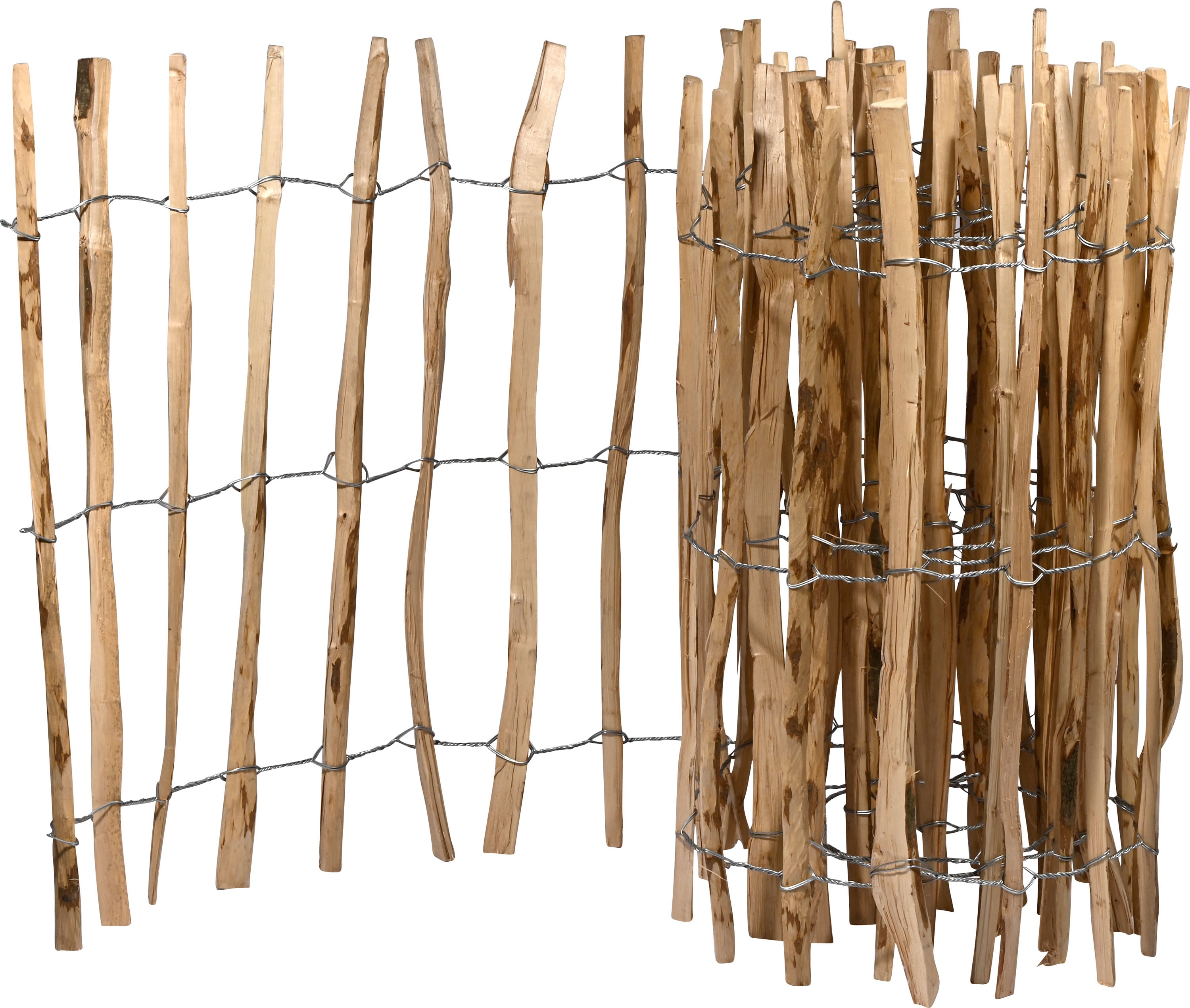 dobar Staketen-Zaun Haselnuss 90x500cm - Bild 1