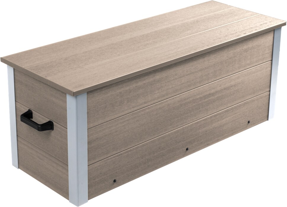 dobar WPC Garten Auflagenbox, Silbergrau