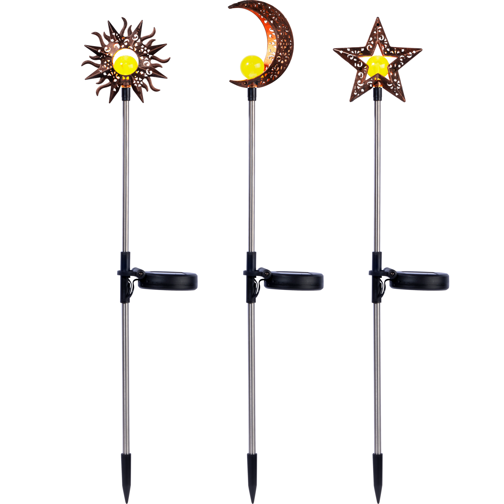 dobar Gartenstecker Solar „Milchstraße“ 3er Set | 04055894400425