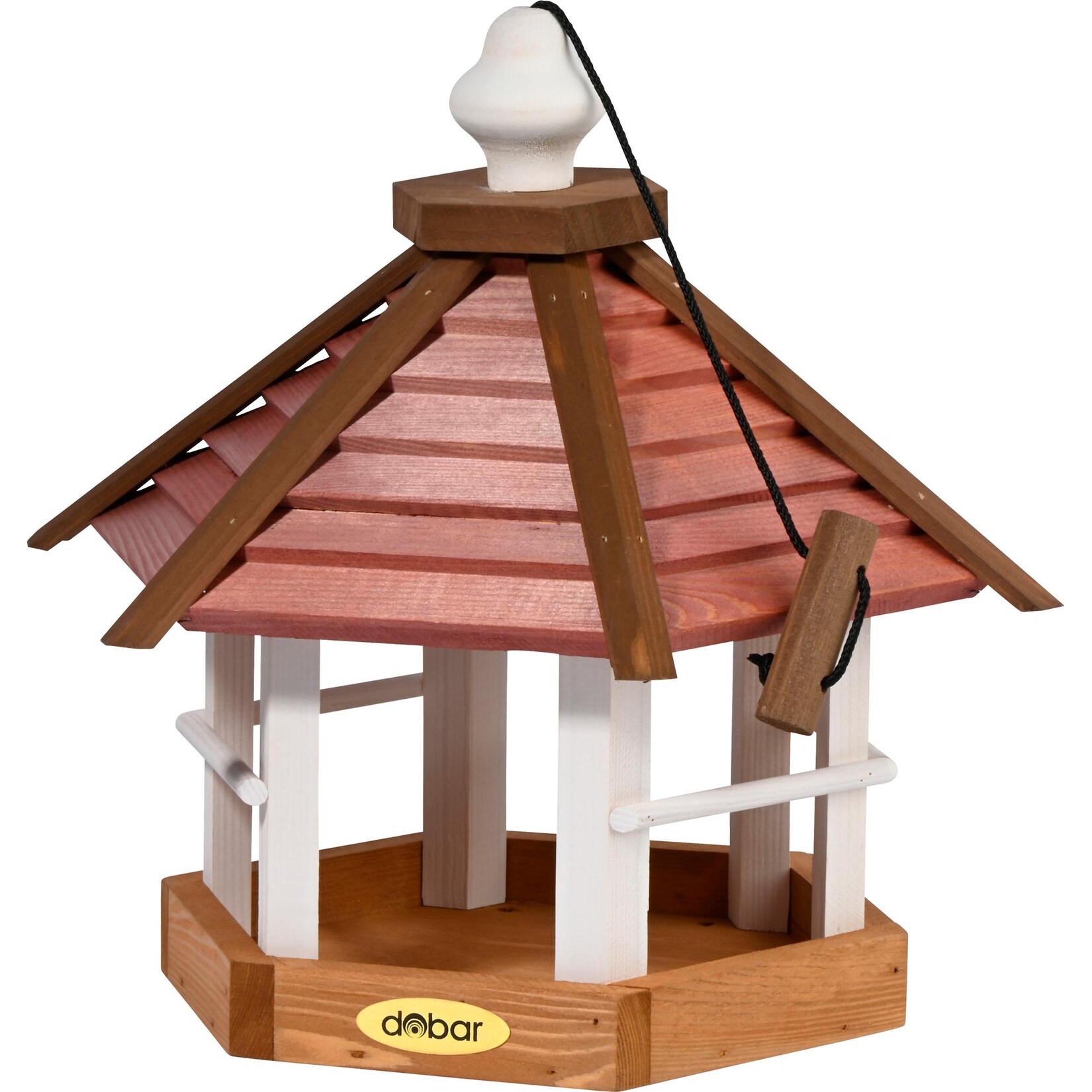 dobar großes Vogelhaus „Herbstfrüchte“ zum Aufhängen, Futterhaus für Wildvögel, ca.: 33,5x29x34 cm | 04055894201725