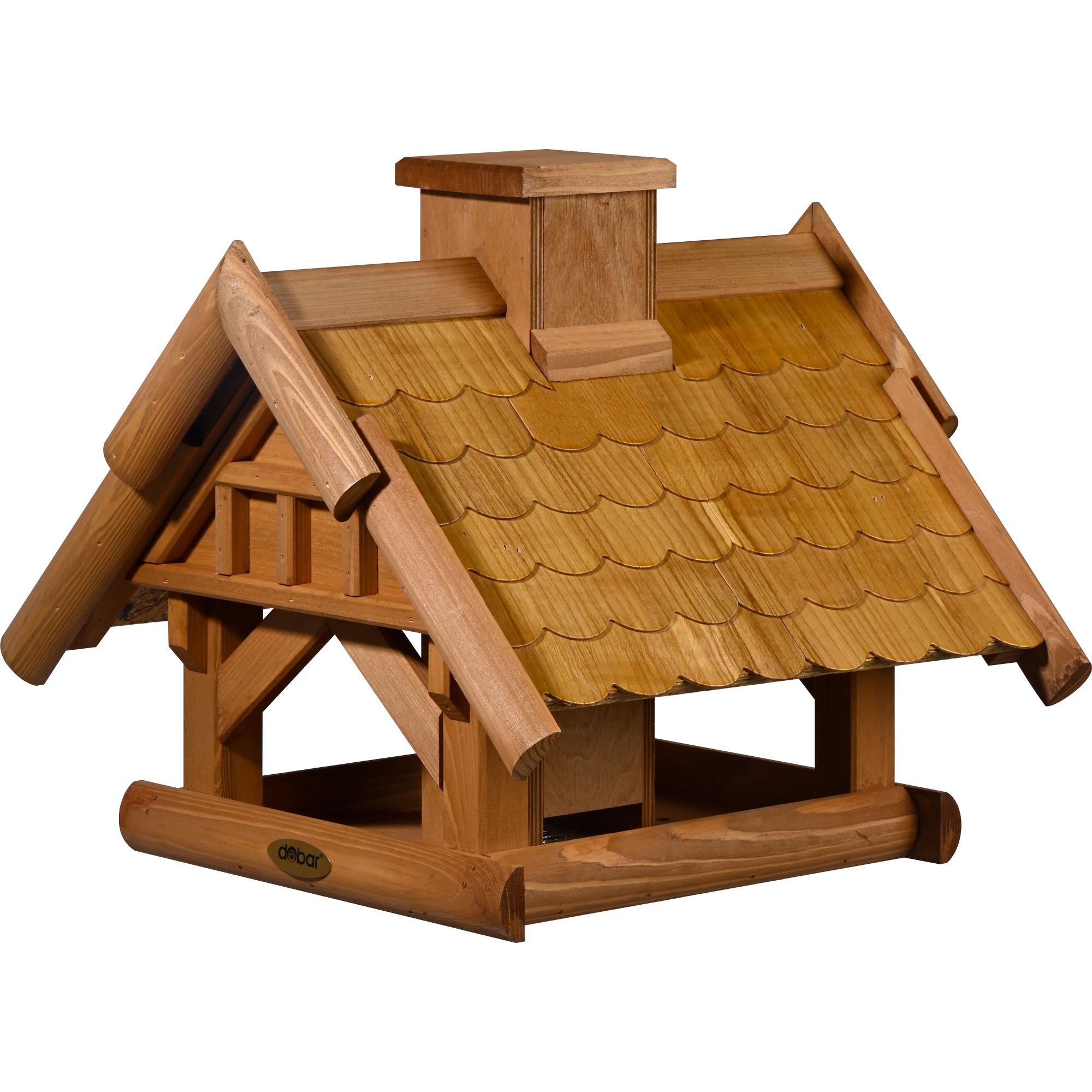 dobar gro&szlig;es Vogelhaus "Bl&auml;tterfall" f&uuml;r St&auml;ndermontage, Vogelfutterhaus zum Aufstellen - Bild 1