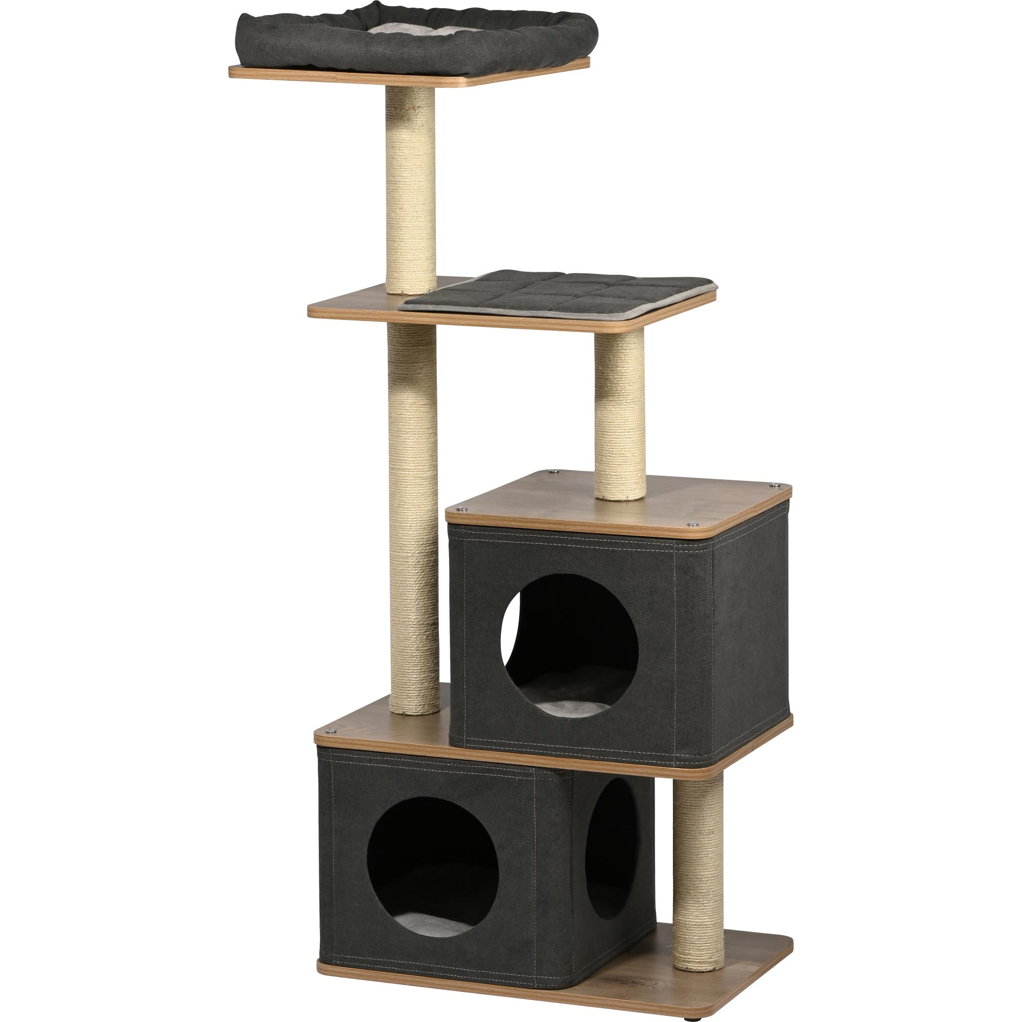 dobar Kratzbaum "Hannah" mit Kuschelh&ouml;hle  - 58 x 38 x 133 cm - Bild 1