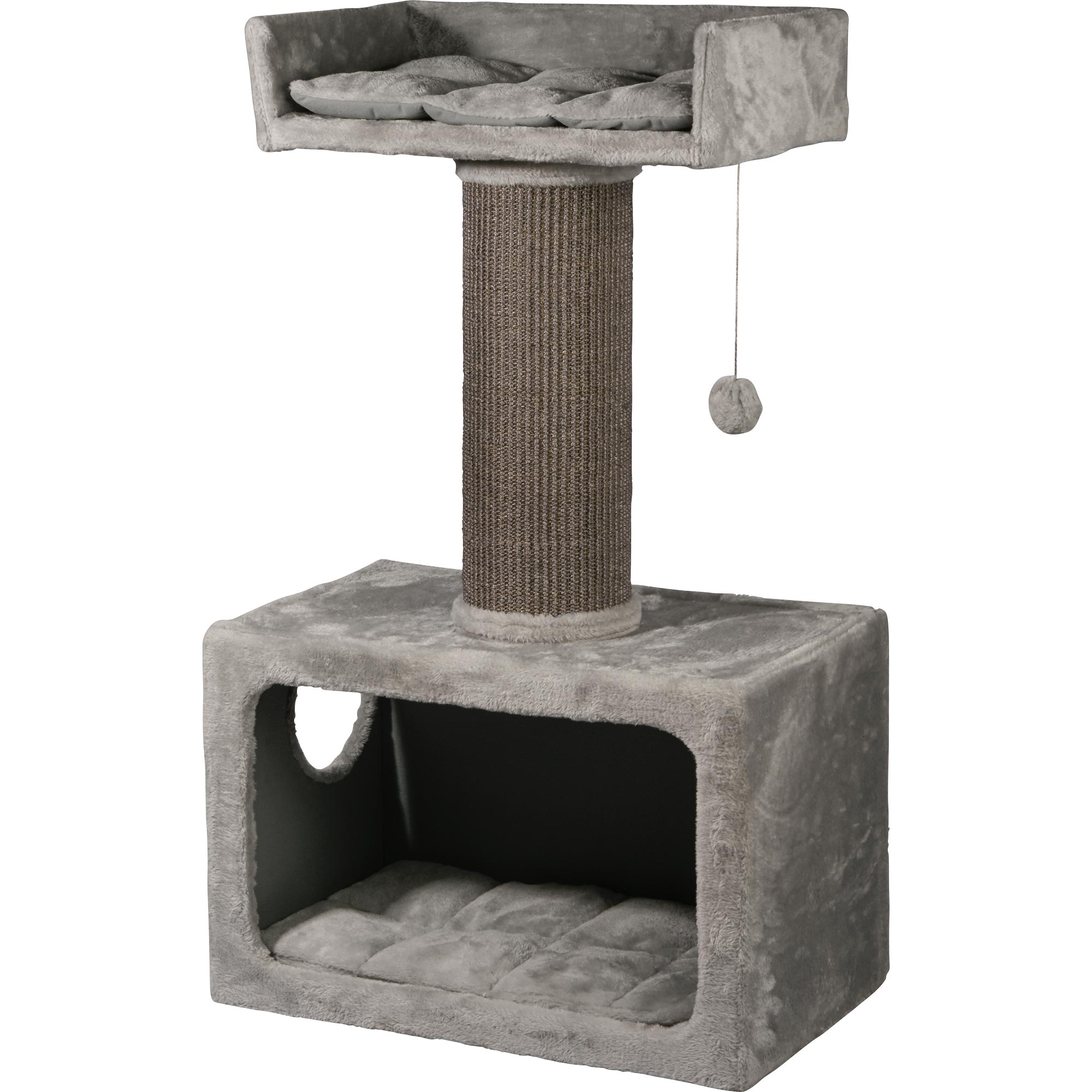 dobar Premium Katzen-Kratzbaum "Cozy" in Grau aus Holz - Bild 1