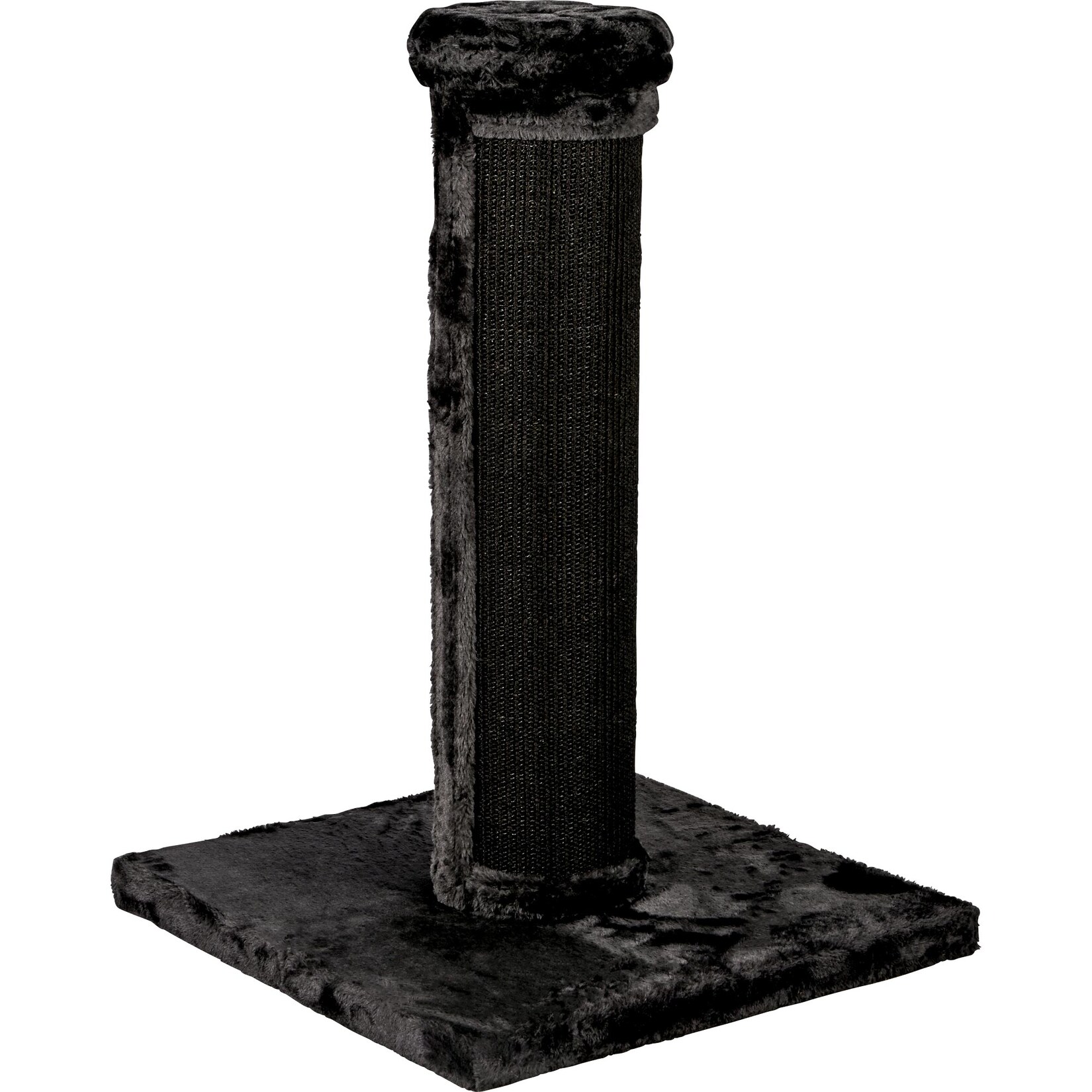 dobar Kratzbaum „Scratchy“ aus Holz -Maße ca.:  55 x 55 x 80 cm – Schwarz | 04055894352588