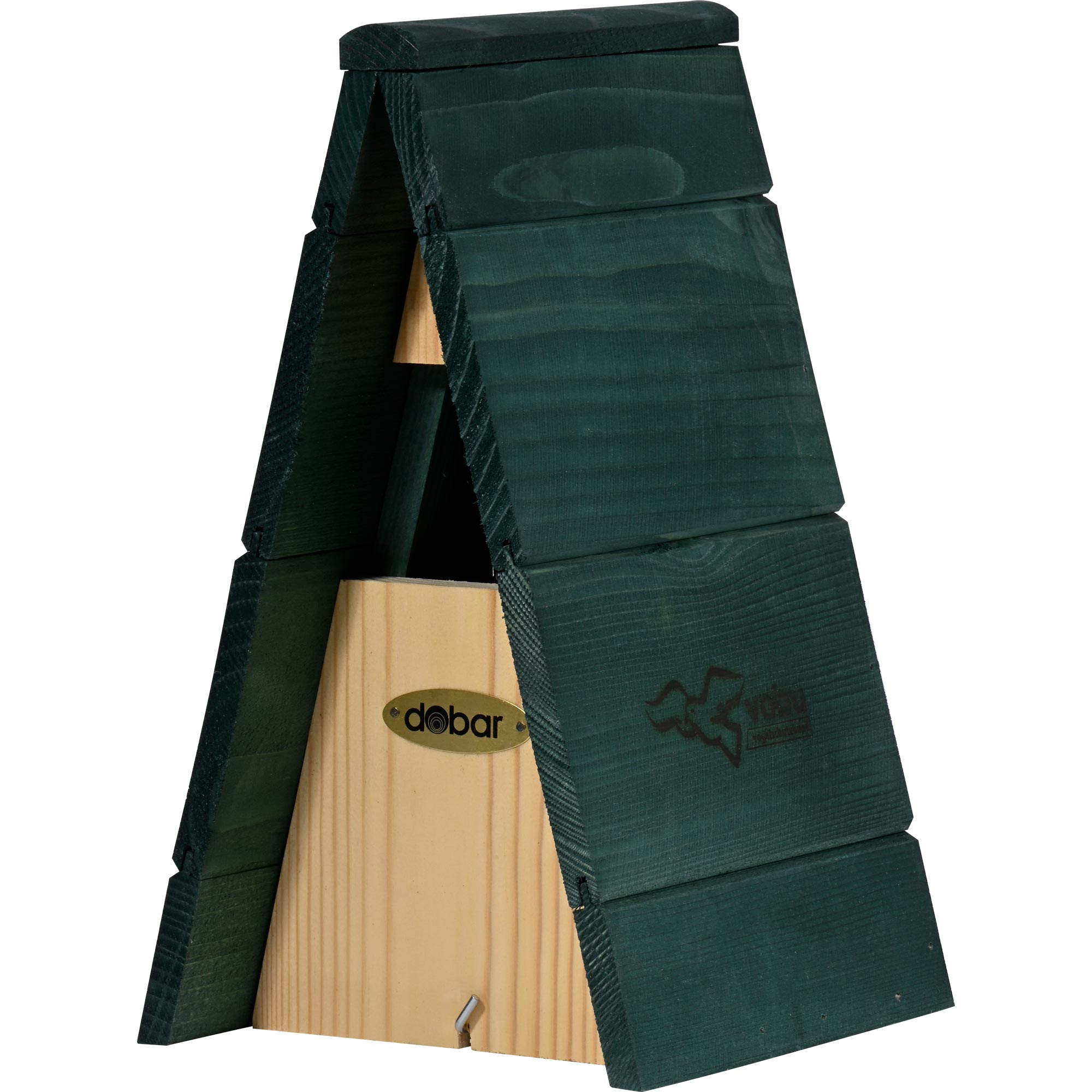 dobar VOBU-Nistkasten Spitzdach f&uuml;r Zaunk&ouml;nig aus Holz, 16x16,x5x28 cm - Bild 1