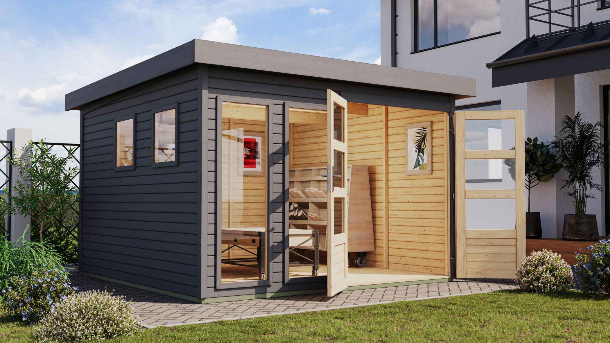 Karibu Gartenhaus Pentus 6 - Bild 1