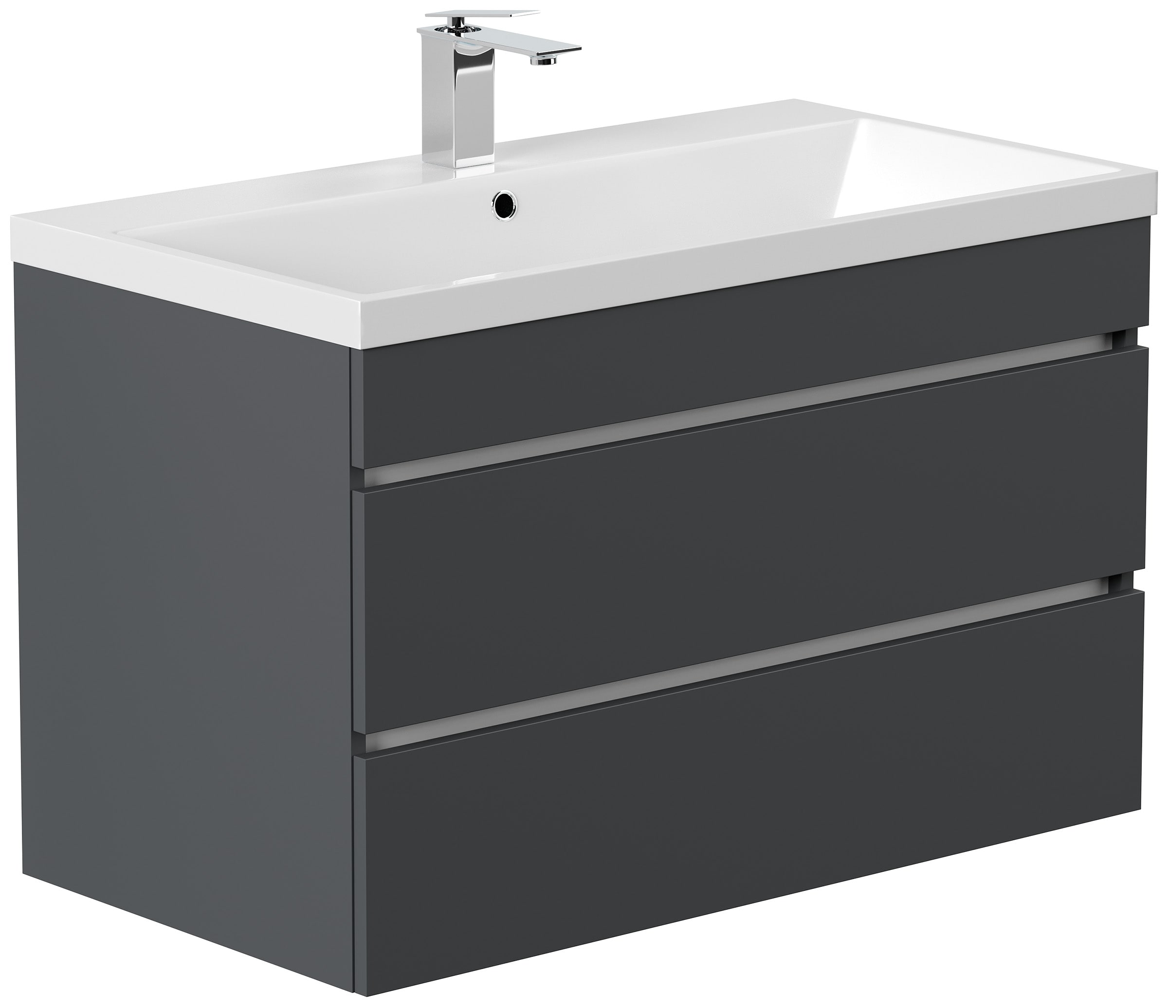 Badm&ouml;bel Felini mit grifflosen Schubladen in versch. Ausf&uuml;hrungen - Bild 1