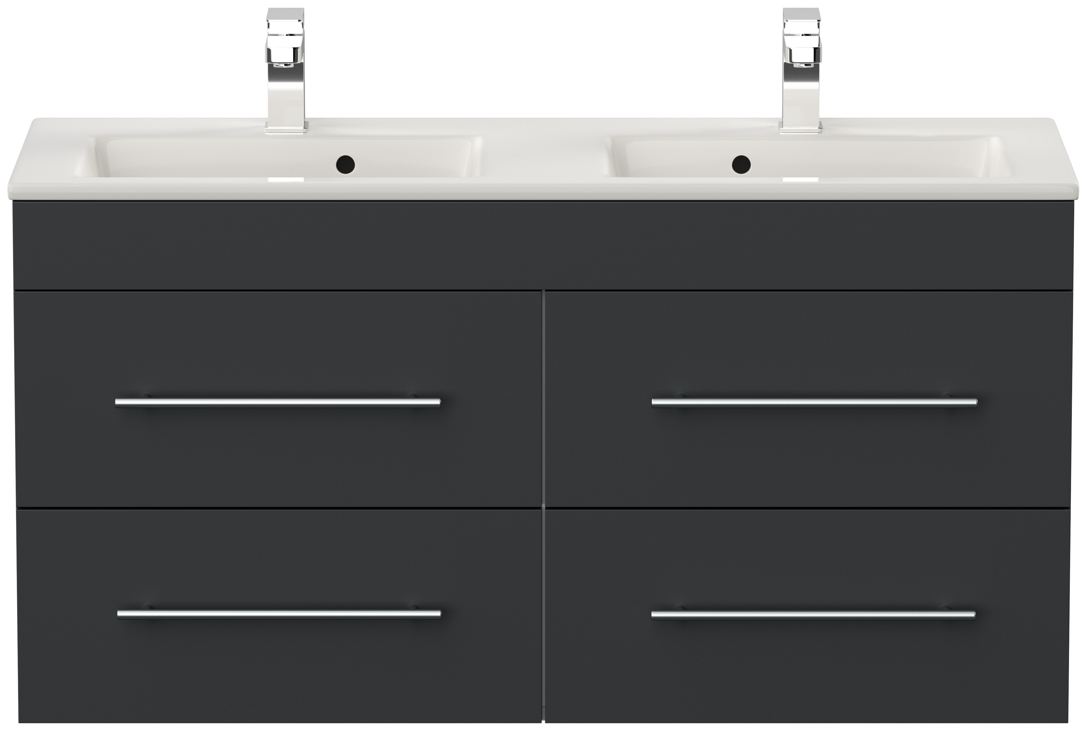 Badm&ouml;bel Homeline 120 weiss hochglanz - Bild 1