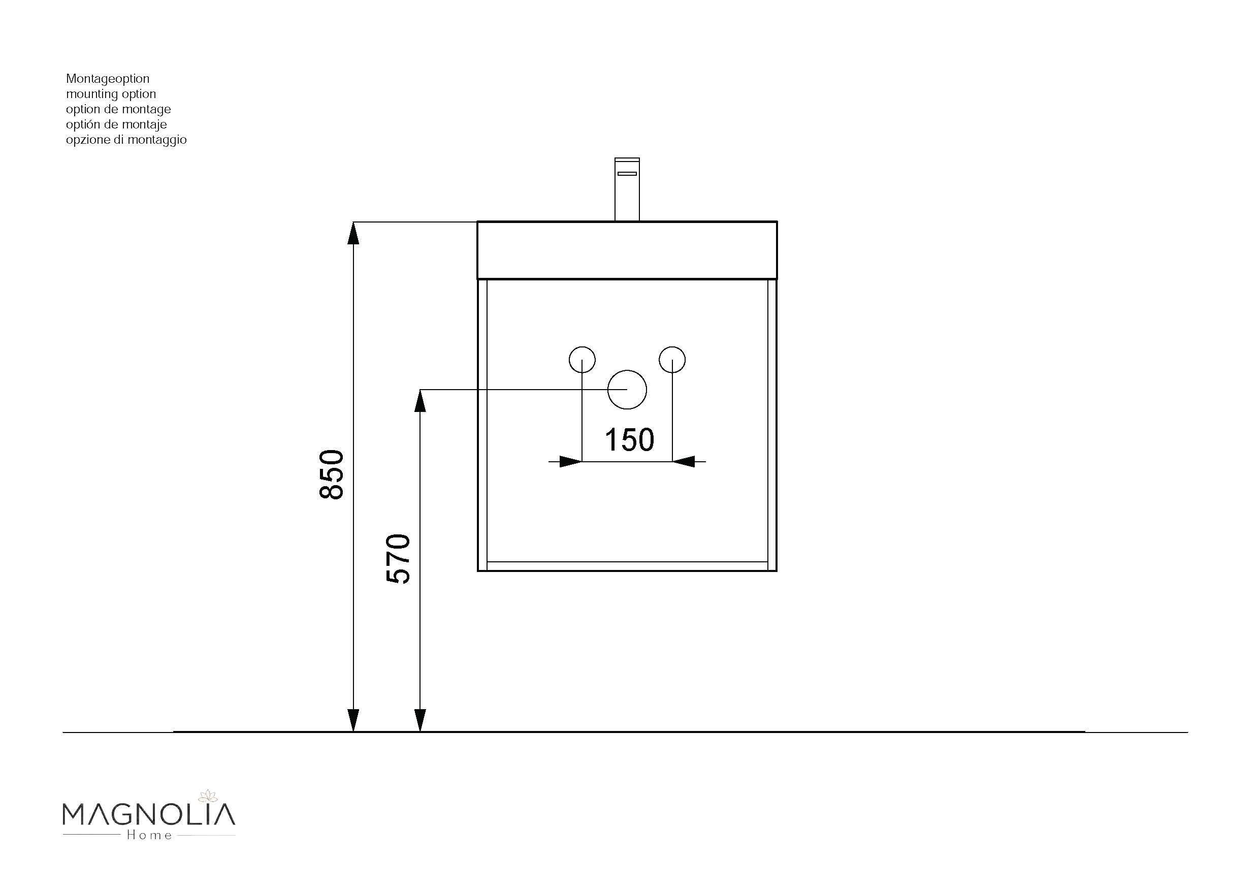 G&auml;ste WC Badm&ouml;bel Cubi Slimline 50cm SoftClose wei&szlig; hochglanz - Bild 1