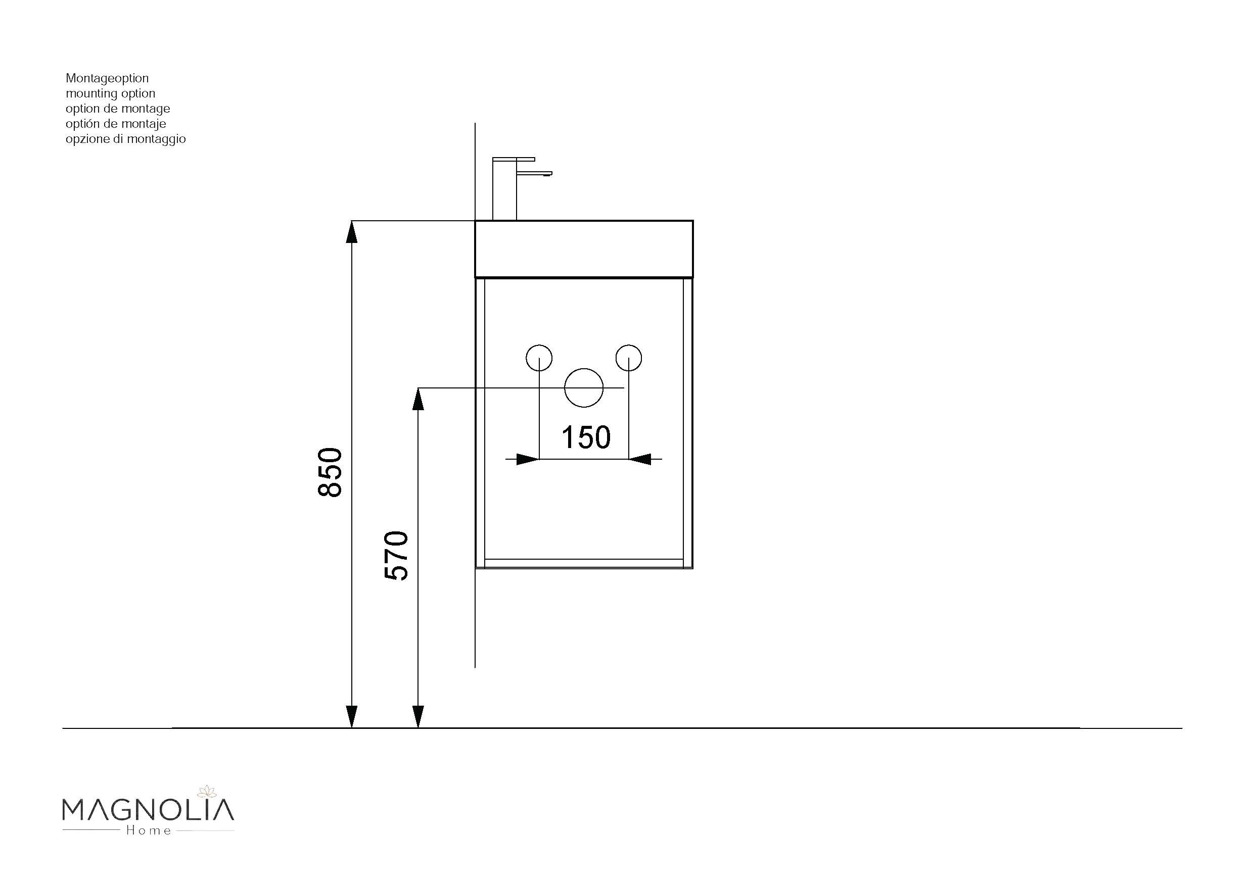 G&auml;ste WC Eckbadm&ouml;bel Delta Slimline G&auml;stebad SoftClose wei&szlig; hochglanz - Bild 1