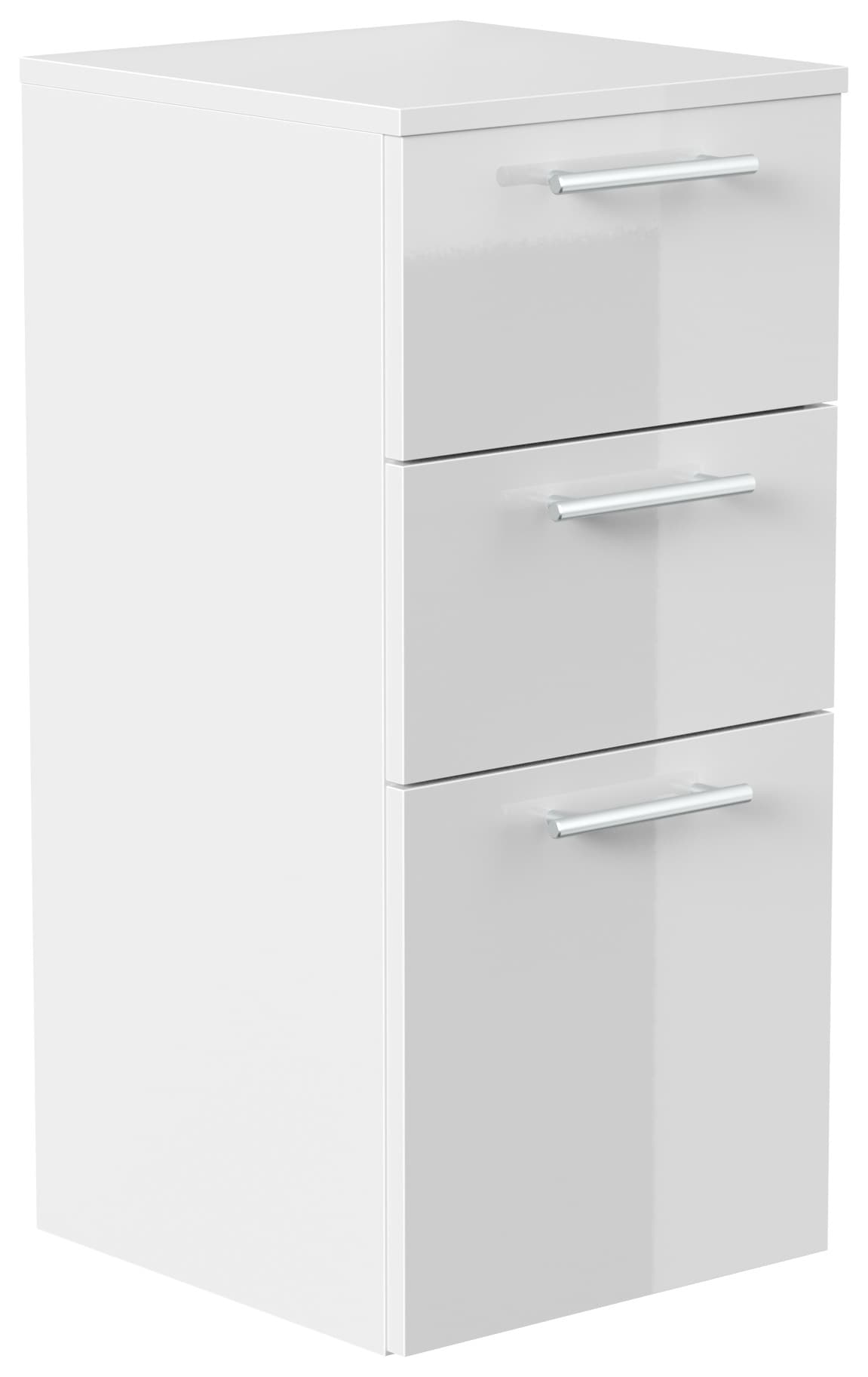 Midischrank 75 cm weiss hochglanz - Bild 1