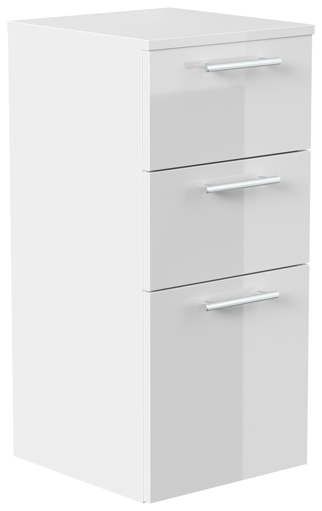 Midischrank 75 cm weiss hochglanz | 04251982674635