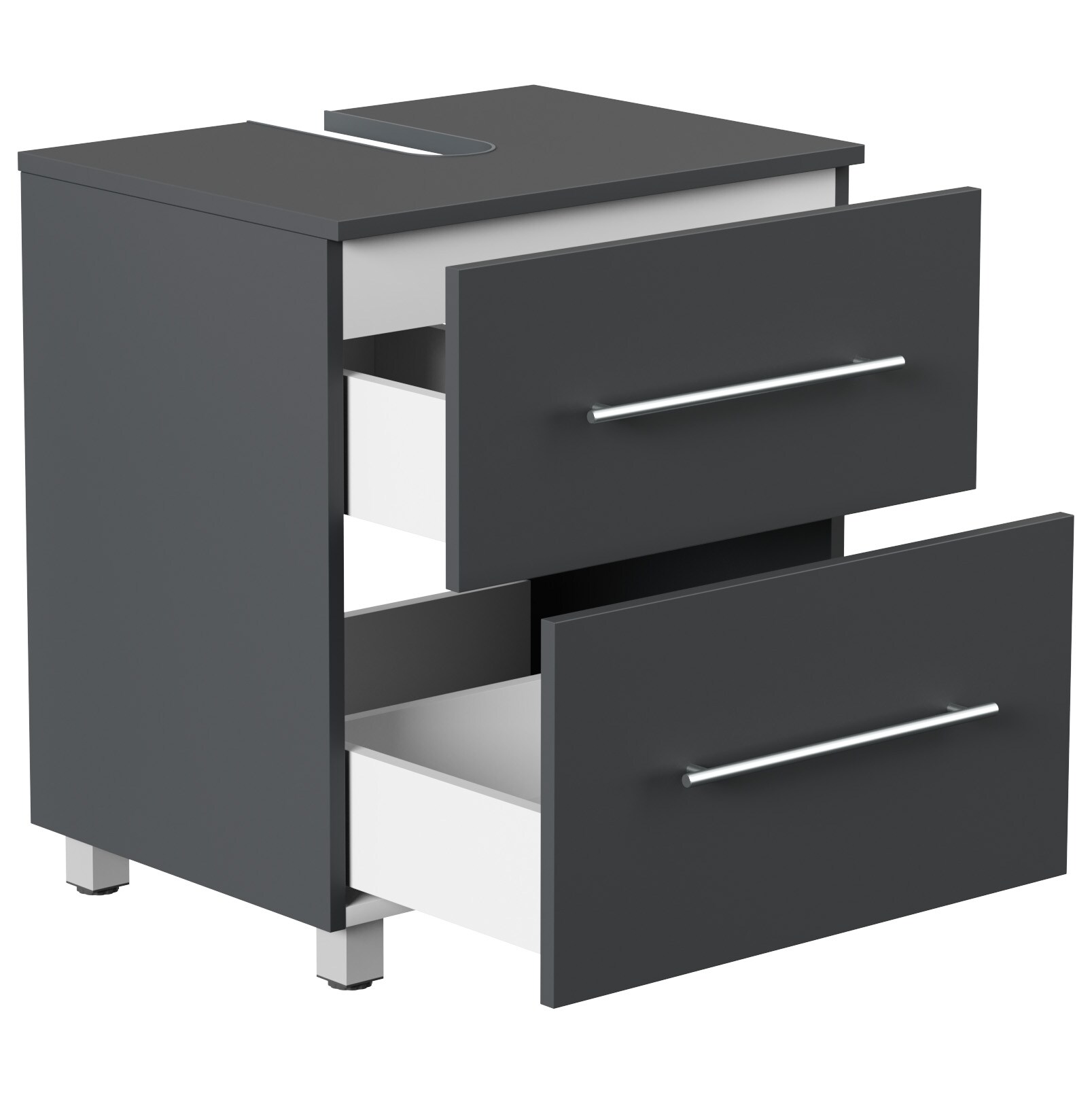 Mondial Universal Unterbau auf Standf&uuml;&szlig;en 55 cm SoftClose in versch. Ausf&uuml;hrungen - Bild 1