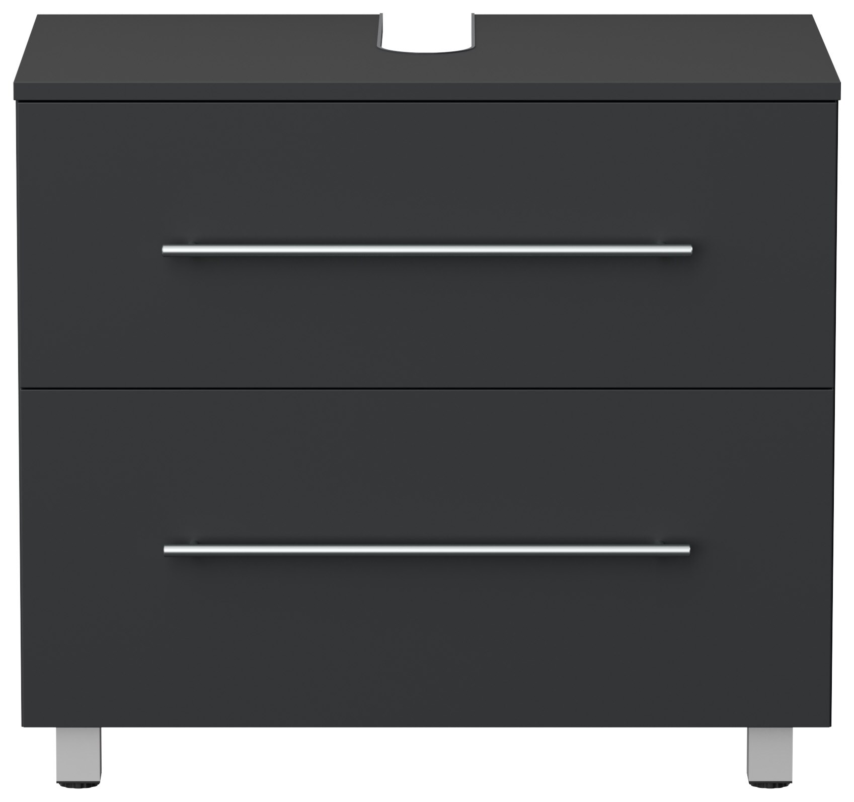 Mondial Universal Unterbau auf Standf&uuml;&szlig;en 70 cm SoftClose weiss hochglanz - Bild 1