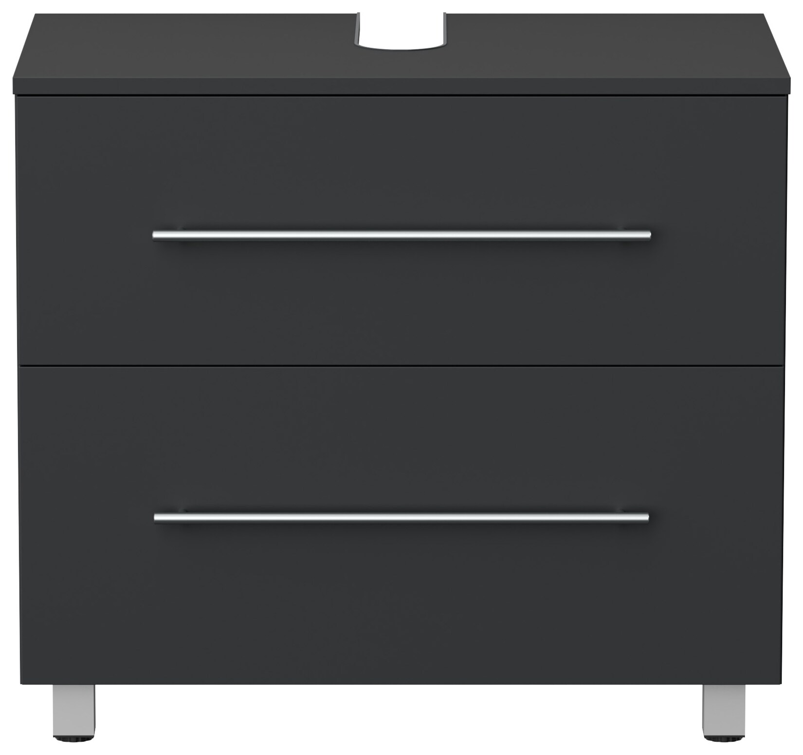 Mondial Universal Unterbau auf Standfüßen 70 cm SoftClose weiss hochglanz