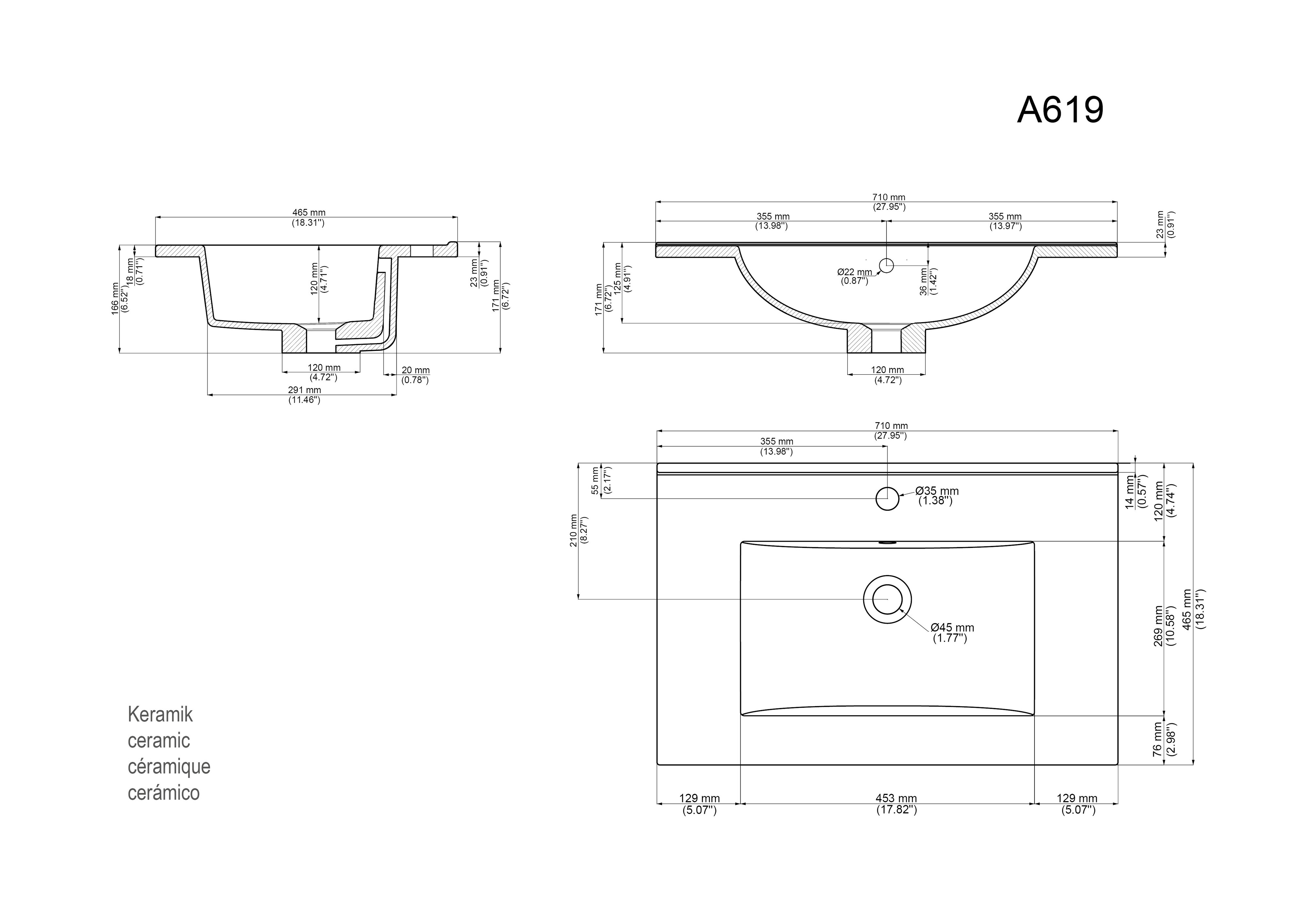 Badm&ouml;bel Limes & Waschtisch 70cm 2 Greifraum SoftClose Ausz&uuml;ge wei&szlig; Hg - Bild 1