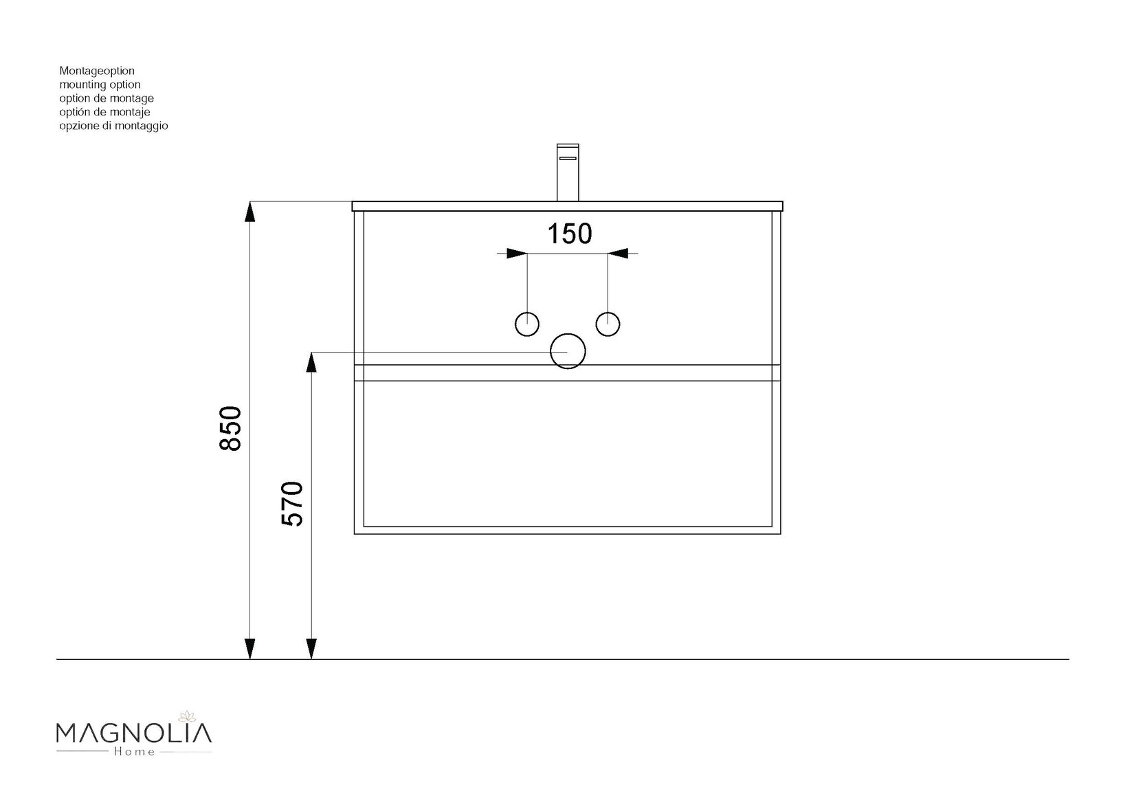 Badmöbel Limes & Waschtisch 80cm 2 Greifraum SoftClose Auszüge weiß Hgl