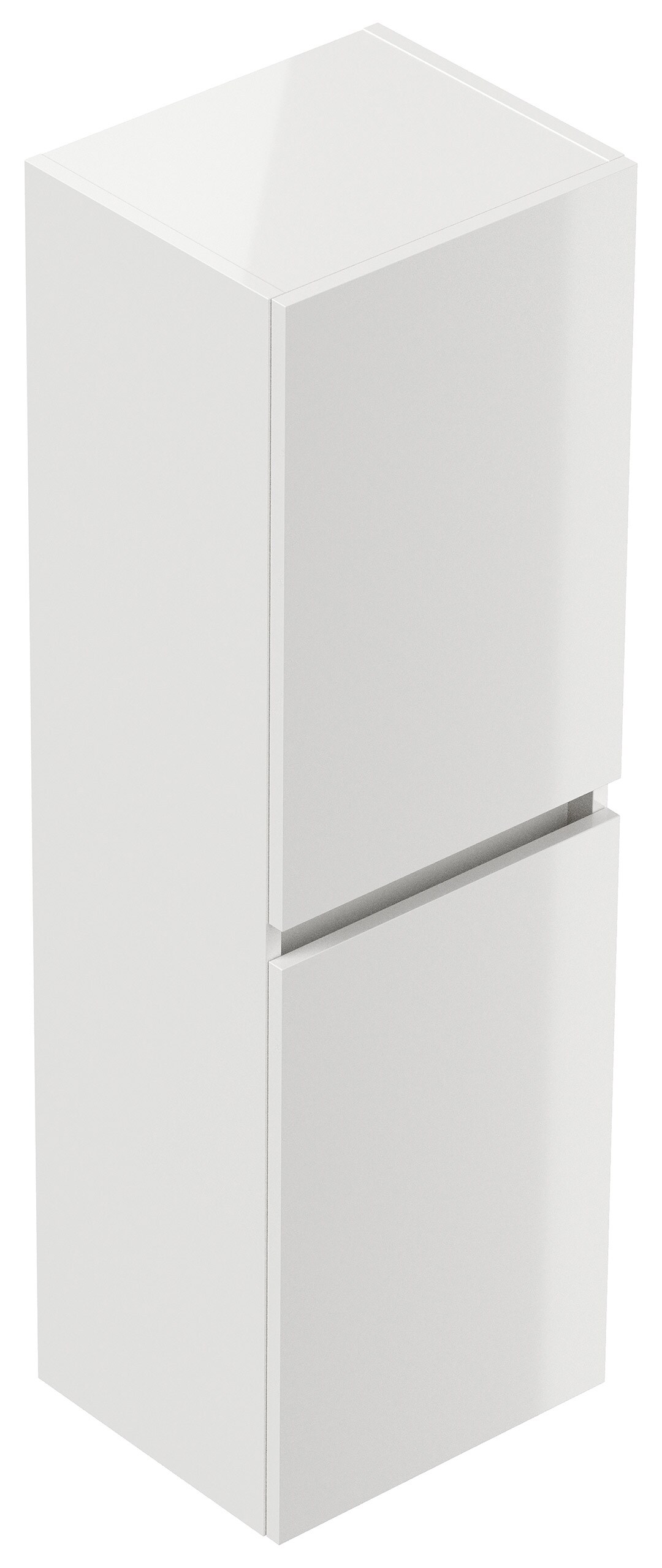 Limes Badezimmer Hochschrank 112cm  Softclose Wandmontage wei&szlig; Hgl - Bild 1