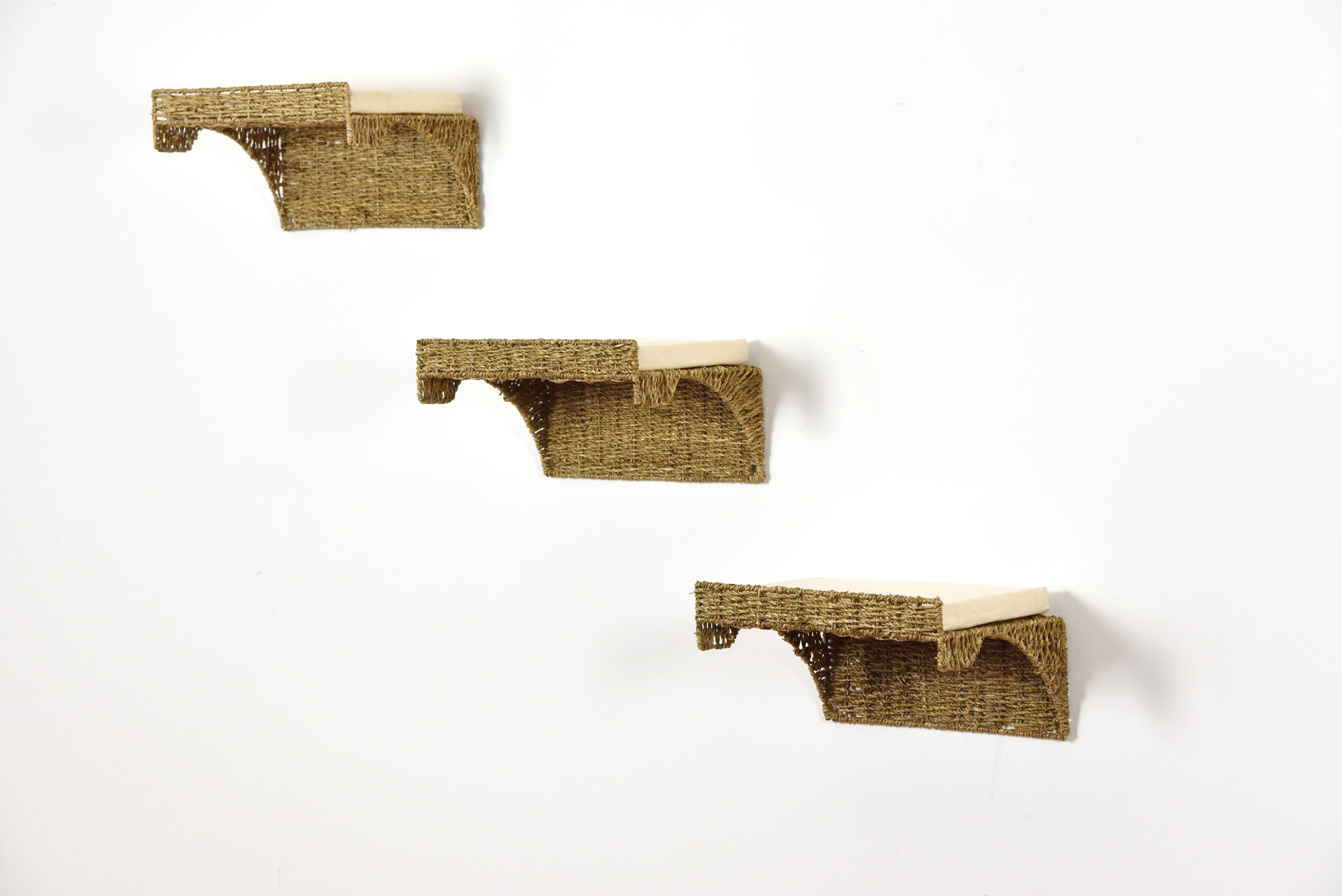 Rohrschneider Wandmulde Seegras schwarz 3er Set - Bild 1