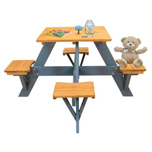 Coemo Kindersitzgruppe Romy Kindertisch und Sitze Gartentisch - Bild 1