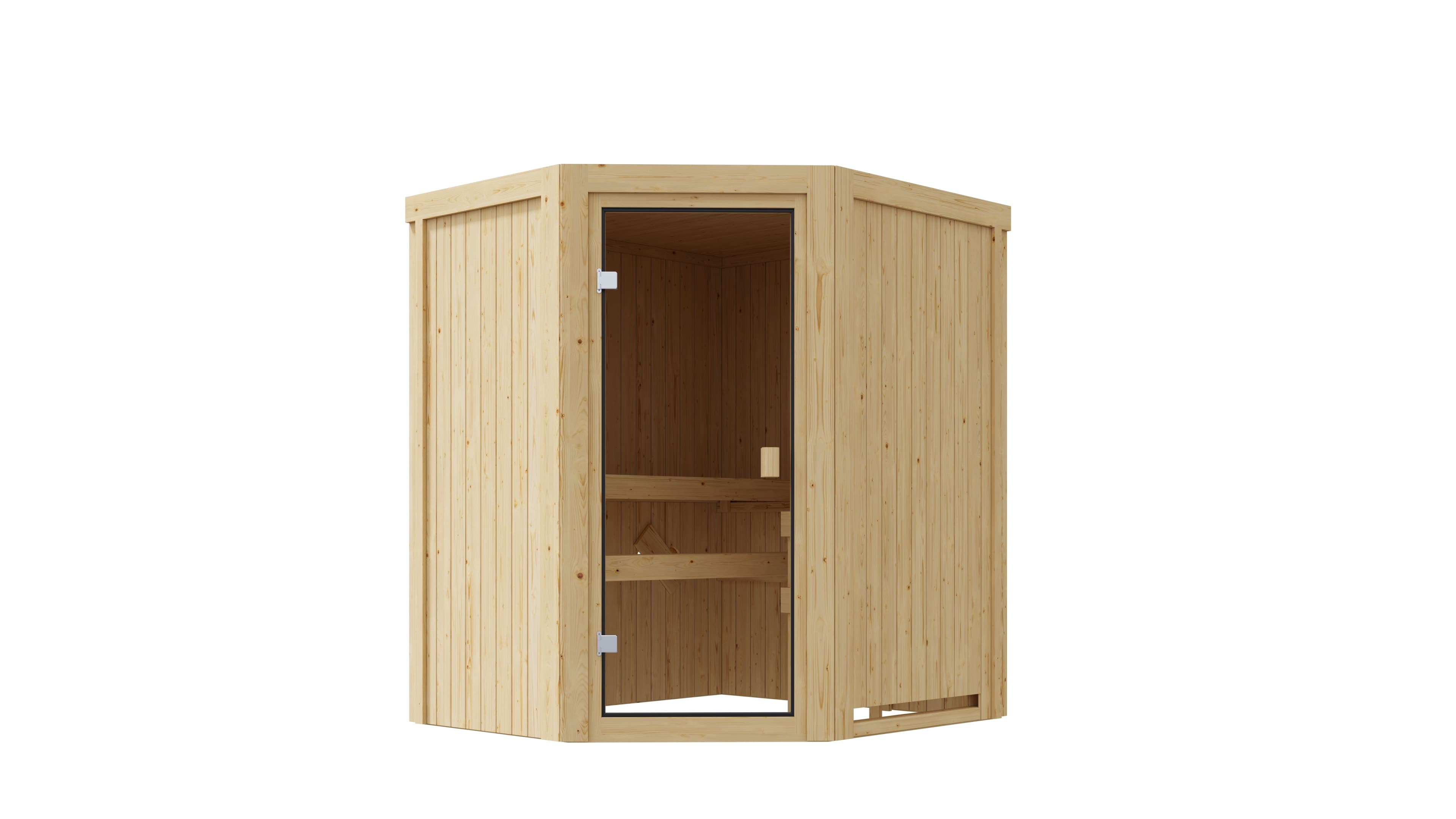 Karibu Innensauna Divna inkl. Saunaofen 3,6kW integr. Steuerung - Bild 1