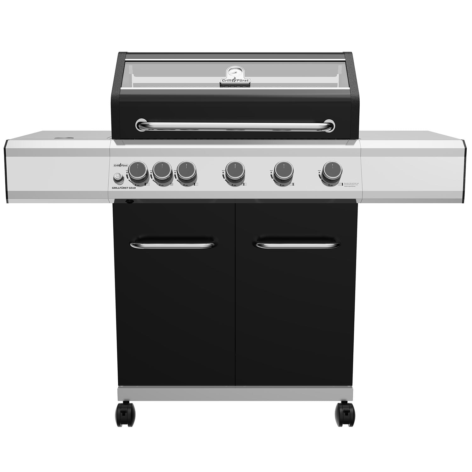 Grillf&uuml;rst G510E 5-Brenner Gasgrill mit Hochtemperaturbrenner und Edelstahl Rosten - Bild 1