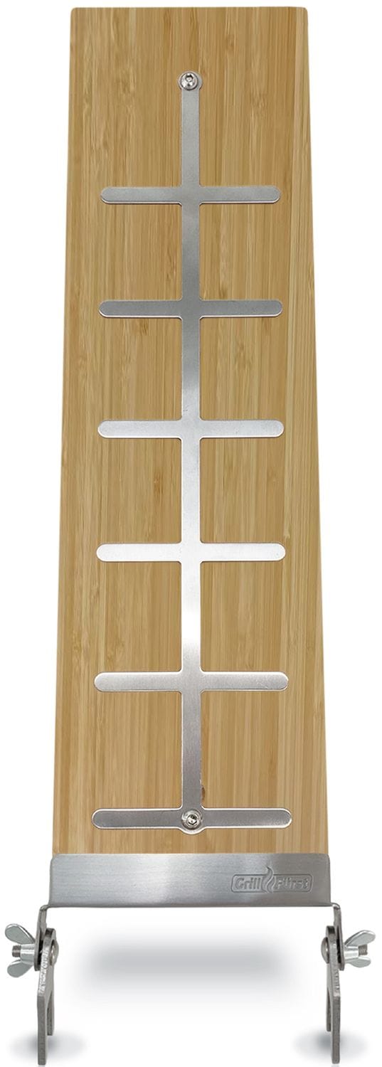 Grillf&uuml;rst Flammlachsbrett Bambus - 140 mm - Schraub-Variante - Bild 1