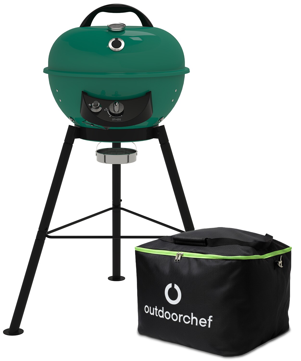 Outdoorchef City Gasgrill 420 G SE Green mit Tasche