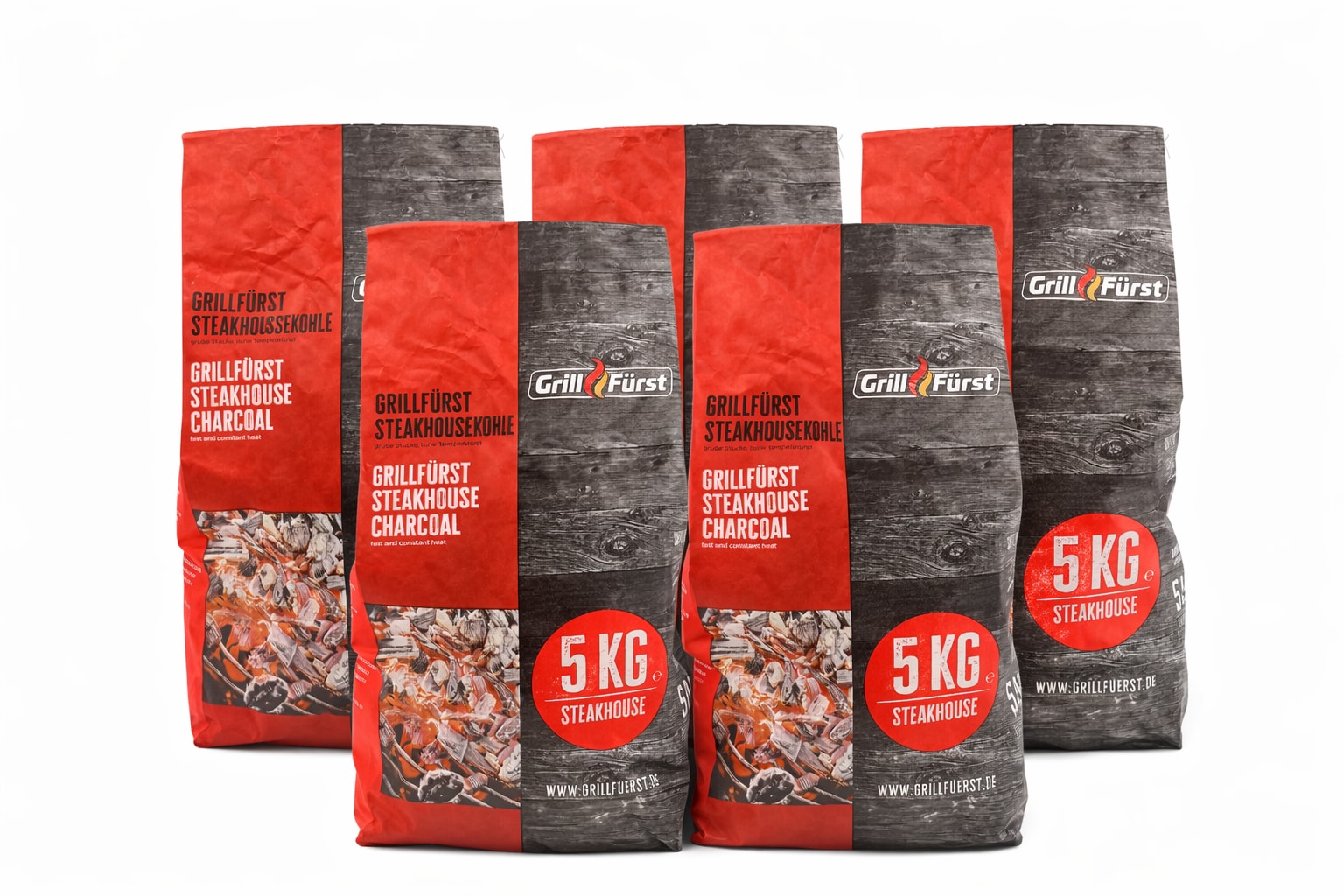 Grillf&uuml;rst Steakhouse Kohle / Restaurant Holzkohle 25kg - aus &ouml;kologisch wertvoller Produktion - 100% Eindringerbusch aus Namibia - Bild 1
