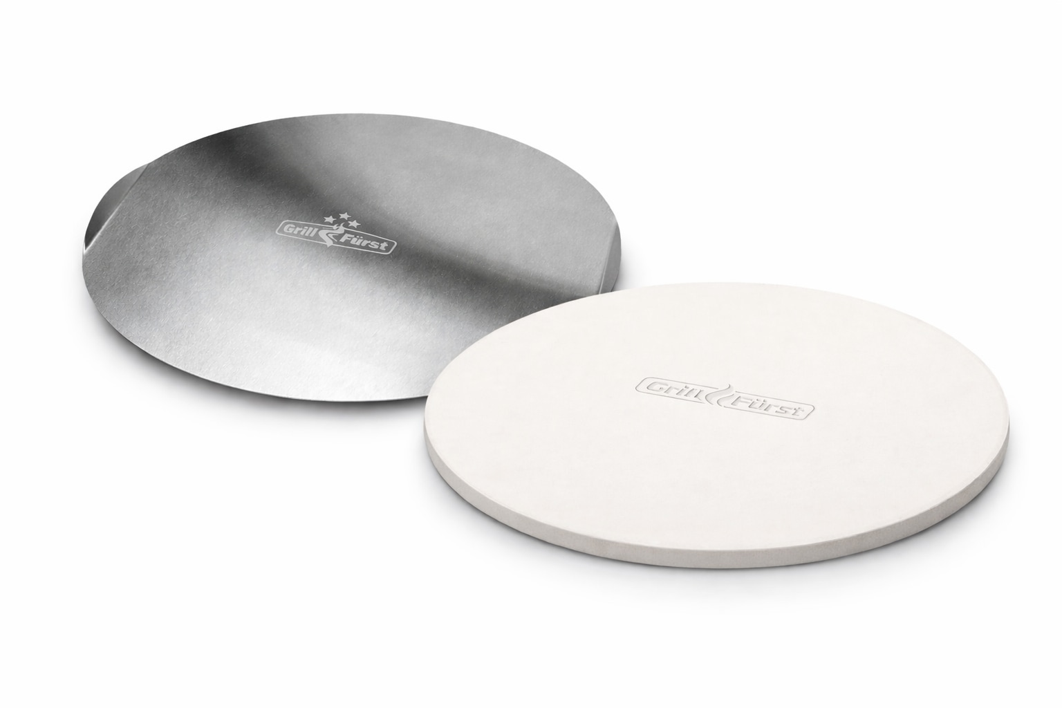 Grillf&uuml;rst Pizza Starter Set Grill Pizzastein und Edelstahlblech - Bild 1