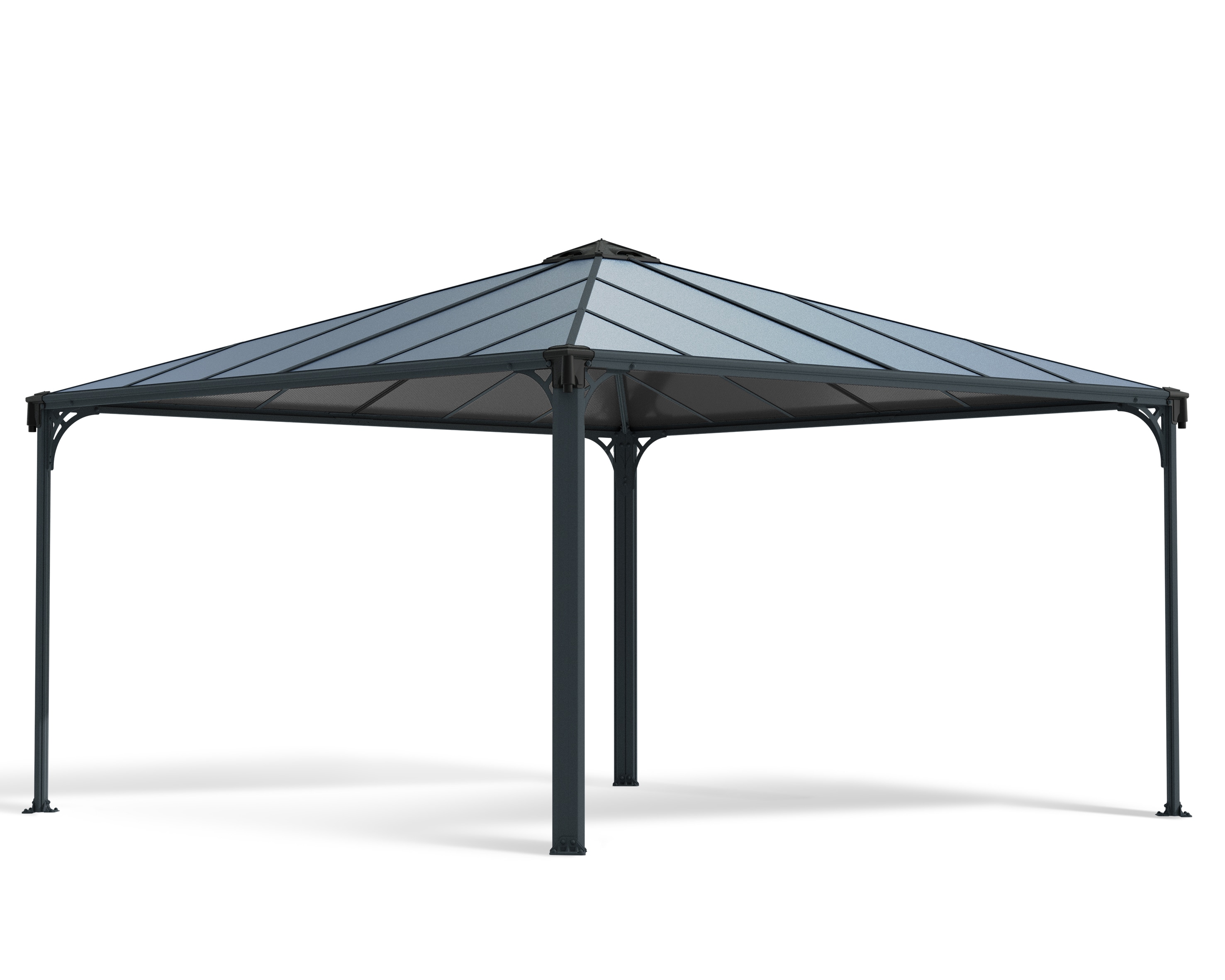 Canopia Palermo Aluminium-Pavillon 4,3 x 4,3 m Grau - Bild 1