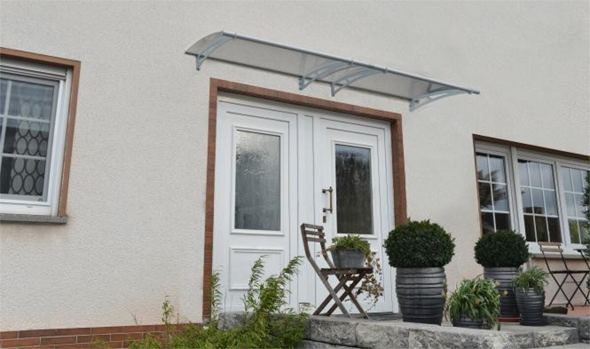 Palram Canopia Aquila  Vordach, anthrazit, klar 300x92x17,5 in cm (LxBxH) - Bild 1