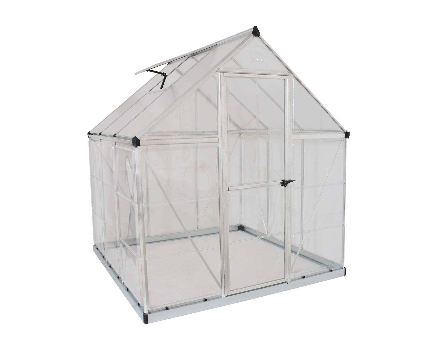 Palram - Canopia Hybrid Gewächshaus, silber in cm 186x185x208 (LxBxH)