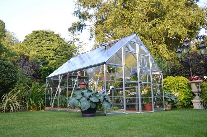 Palram - Canopia | Balance 3.7x2.4 Gew&auml;chshaus, silber, klare Seitenw&auml;nde - Bild 1