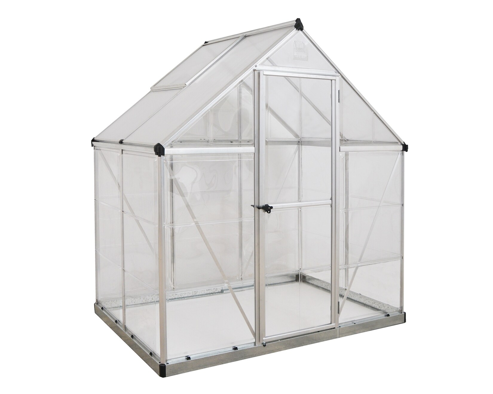 Palram - Canopia Hybrid Gewächshaus, silber in cm 126x185x208 (LxBxH)