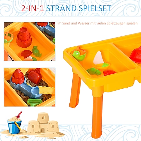 Kinder Spieltisch Sand Tisch Wasser Spielzeug Garten Spielzeug Sandspielzeug Set 
