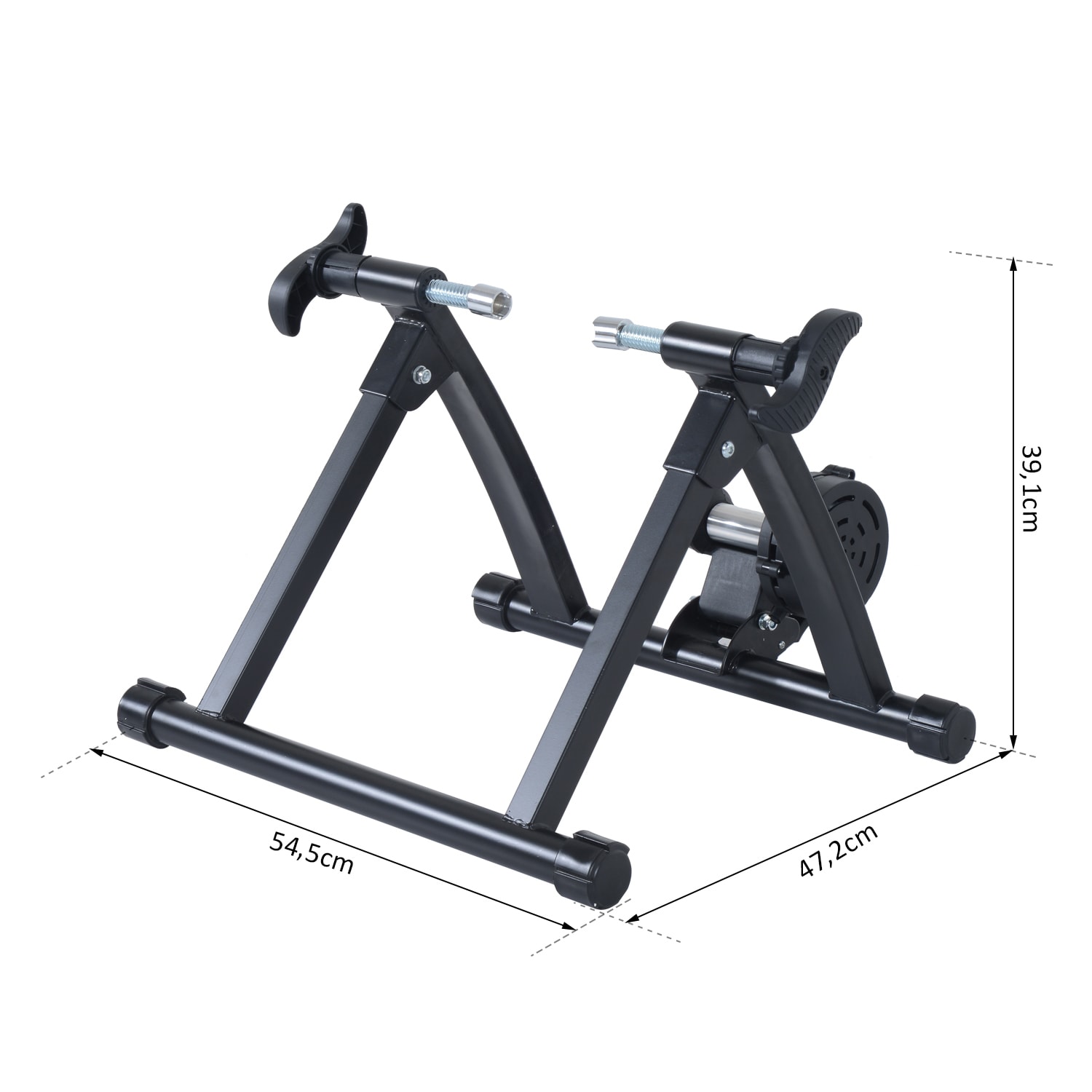 homcom rollentrainer mit magnetbremse