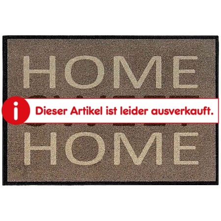 HOMCOM Fußmatte mit dekorativem Schriftzug braun 70 x 50  x 0,5 cm | fußmatte schmutzfangmatte fußabtreter türmatte sauberlaufmatte - Bild 1
