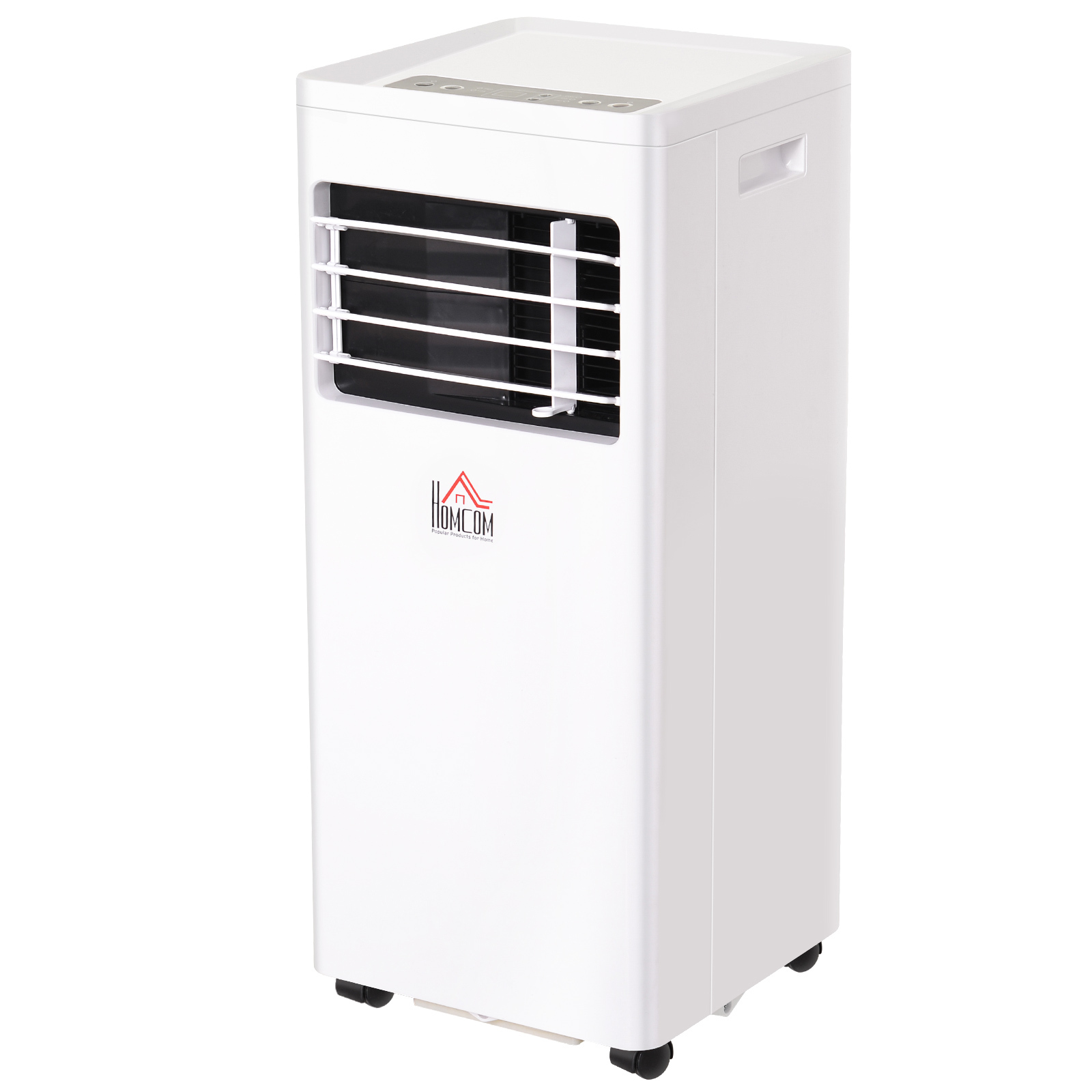 HOMCOM Mobile Klimaanlage weiß 30,5 x 32,8 x 67,8 cm (LxBxH) Klimagerät Luftentfeuchter Ventilator Kühlung