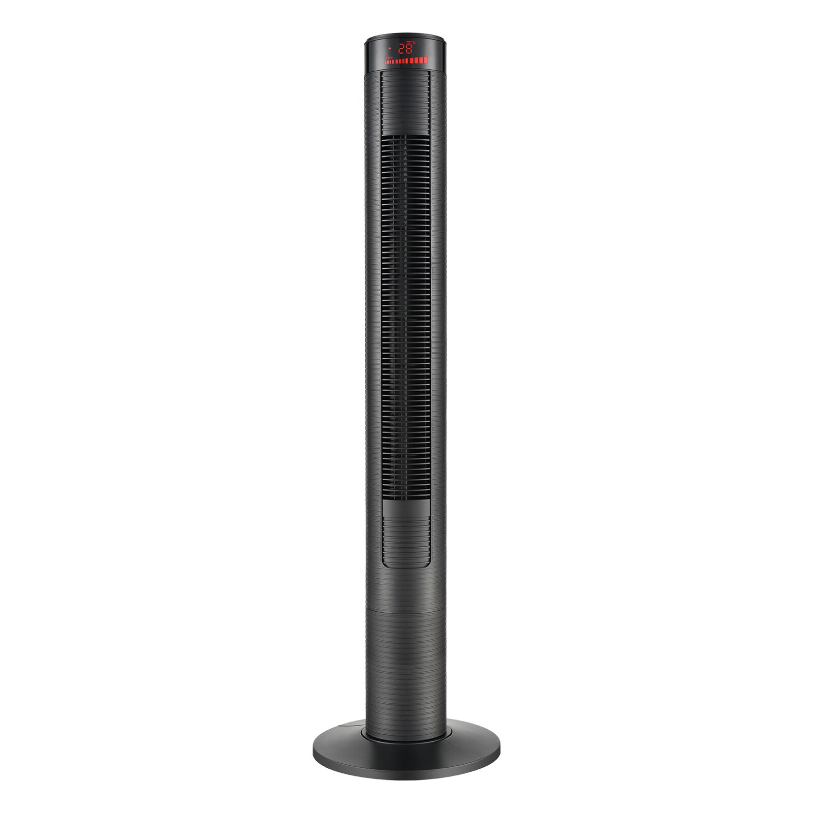 HOMCOM Turmventilator mit Fernbedienung schwarz 31,5 x 117 cm (ØxH) Säulenventilator Klimagerät Ventilator Kühlung