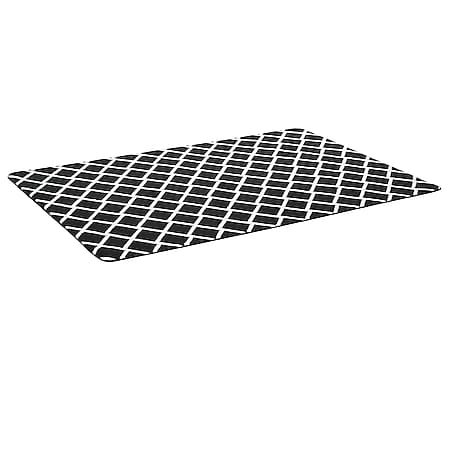 HOMCOM Teppich mit Gleitsicherheit schwarz 230L x 160B x 1,2H cm | wetterfest  teppich für wohnzimmer  moderne  wasserabweisend - Bild 1