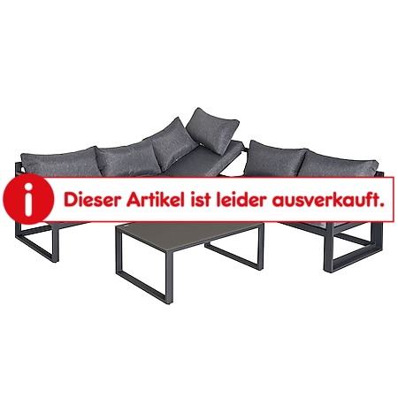 Outsunny Gartenmöbel-Set 3-teilig grau, schwarz | Sitzgruppe Gartengarnitur Tisch Gartenmöbel - Bild 1