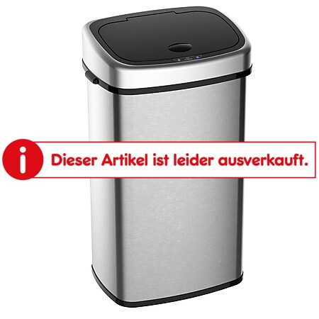 HOMCOM Kücheneimer mit Infrarotsensor silber 40,9 x 28,9 x 64,3 cm (LxBxH) | Automatik Mülleimer Abfalleimer Müll Abfall - Bild 1