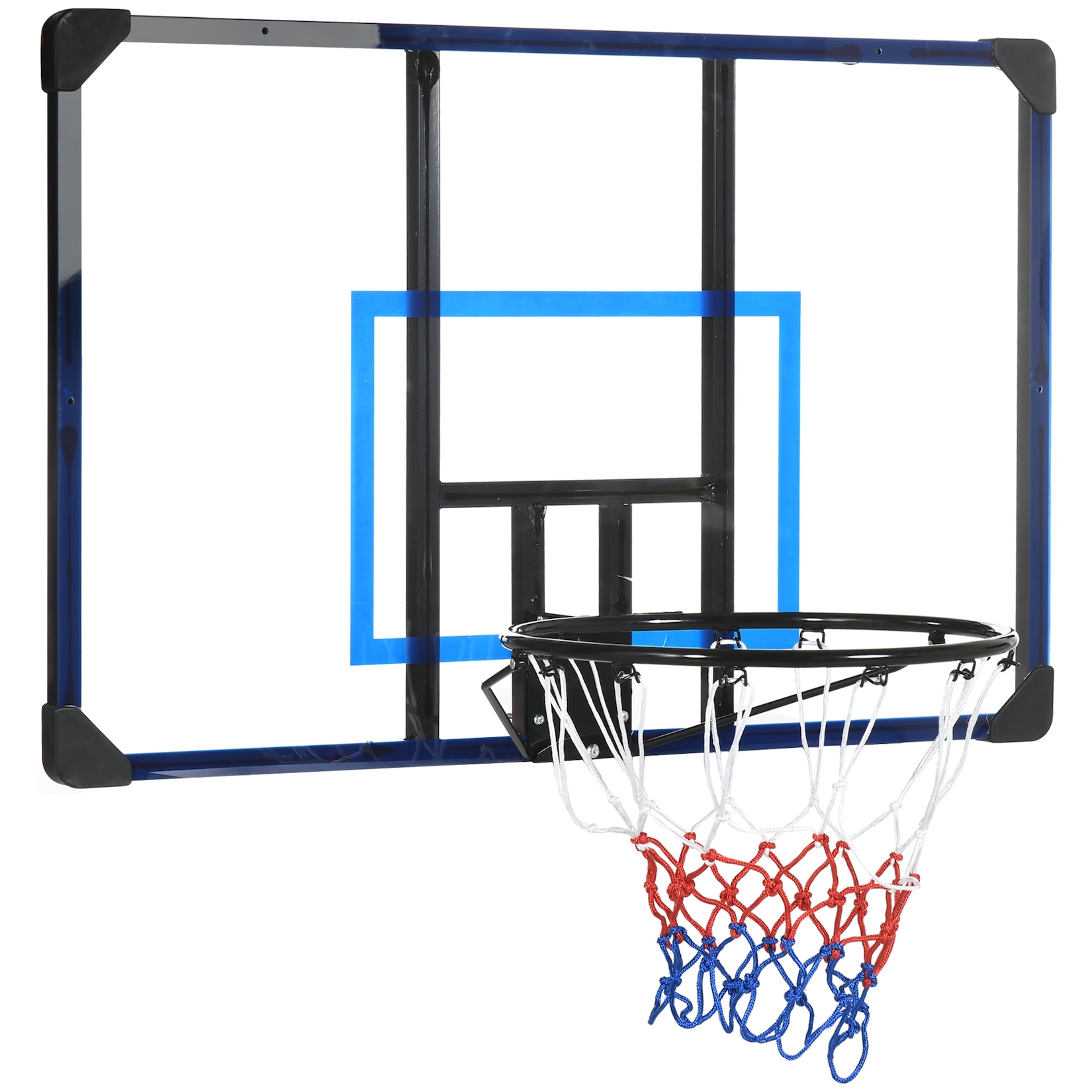 SPORTNOW Basketballkorb mit bruchsicherer Rückwand bunt 113L x 61B x 73H cm