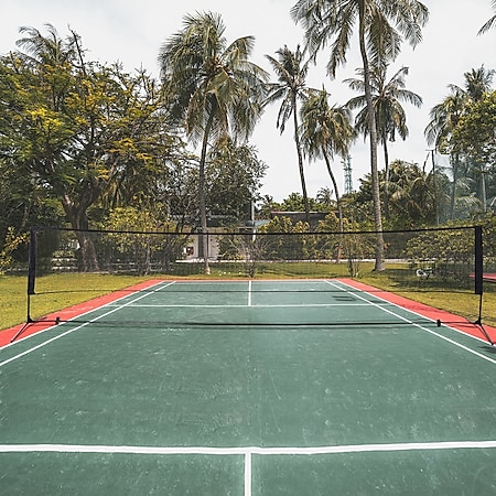 Tragbares Badmintonnetz Einfache Einrichtung Volleyballnetz für Tennis Picklebal 