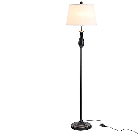 Standleuchte Lampe Ecklampe Dekolampe, Threshold Bronze Floor Lamp