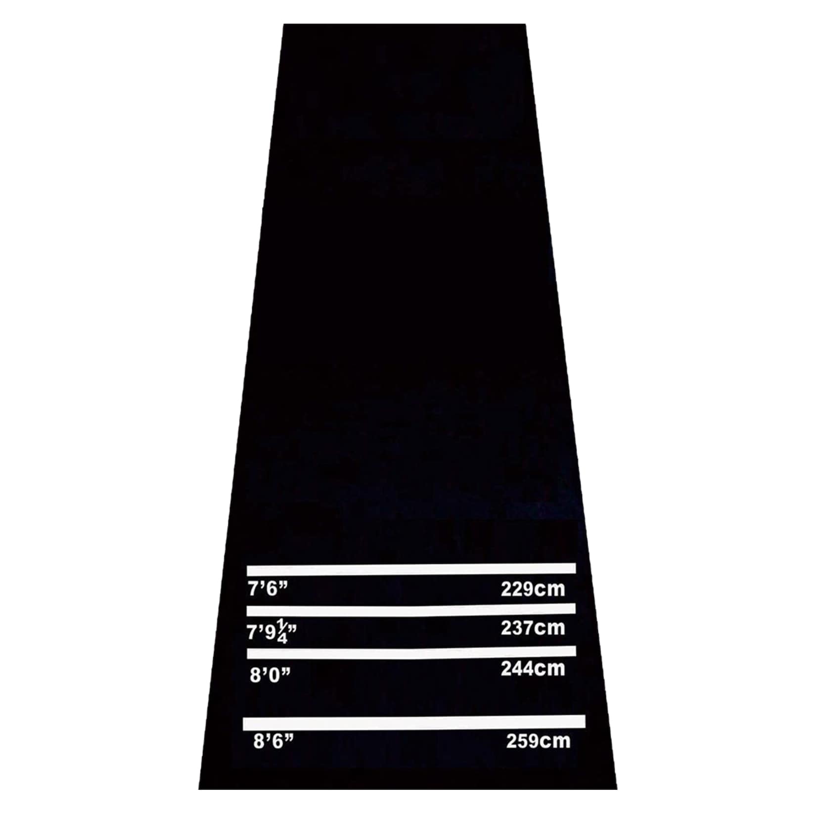 HOMCOM Dartmatte für Steel- und Softdart schwarz 300 x 61 x 0,3 cm (LxBxH)