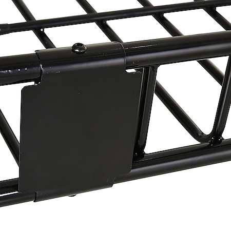 HOMCOM Dachgepäckträger fürs Auto schwarz 99 x 62 x 16 cm (LxBxH)   Gepäckträger Dachkorb Relingträger Auto Halterung online kaufen bei Netto
