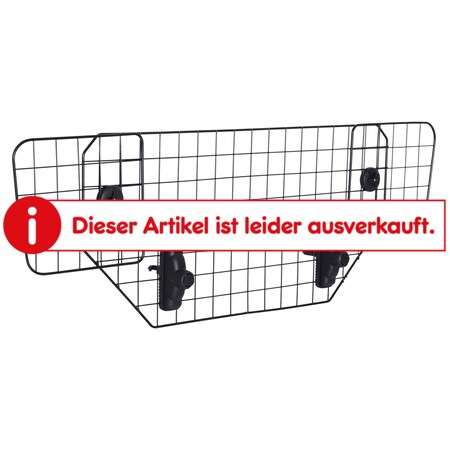 PawHut Hundeschutzgitter verstellbar schwarz (89–122) x 41 cm (BxH) |  Kofferraumgitter verstellbares Trenngitter für Auto