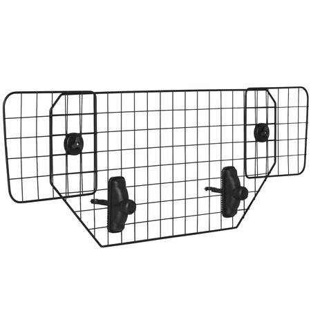 PawHut Hundeschutzgitter mit verstellbarer Breite schwarz (90-120